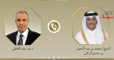 اتصال هاتفي بين وزير الخارجية والهجرة ونظيره القطرى حول اتفاق غزة