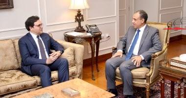 وزير الخارجية والهجرة يستقبل وزير الثقافة