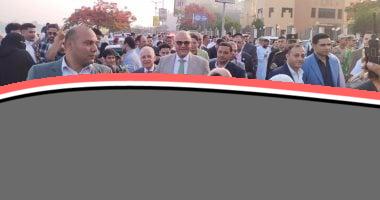 محافظ القليوبية وقائد الشرطة ورئيس جامعة بنها ينشرون عبق الورود على كورنيش النيل