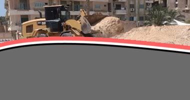 العريش تواصل إزالة التعديات بالمرحلة الثانية من الموجة السادسة والعشرين