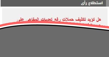 «شارك في حملة التوعية!» %90 من القراء يطالبون بتكثيف حملات رفع تعديات المقاهي على الطرق