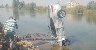 «لحظات مروعة».. سقوط سيارة في ترعة على طريق أجا بالمنصورة: سائق متهور يتسبب في الحادث