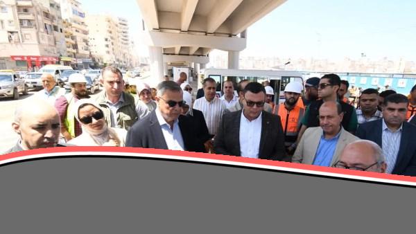 «تطوير الإسكندرية» وزير الإسكان ومحافظ الإسكندرية يتفقدان مشروع إنشاء كوبرى 45 «محور السادات»