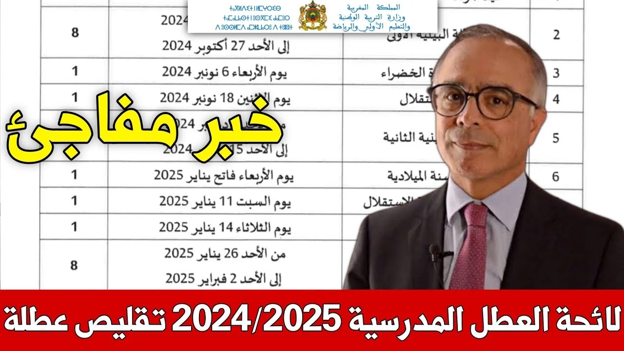 الدراسة رجعات ليك: العطل المدرسية في المغرب 2025 بالزاف (جدول كامل)
