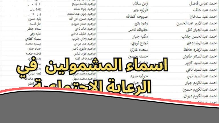 الدفعة السابعة نزلت .. أسماء المستفيدين في الرعاية الاجتماعية العراقية فرحة كبيرة