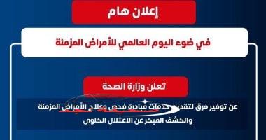 «صحة وعافية» وزارة الصحة تتيح خدمات مبادرة فحص الأمراض المزمنة بالعاصمة الإدارية