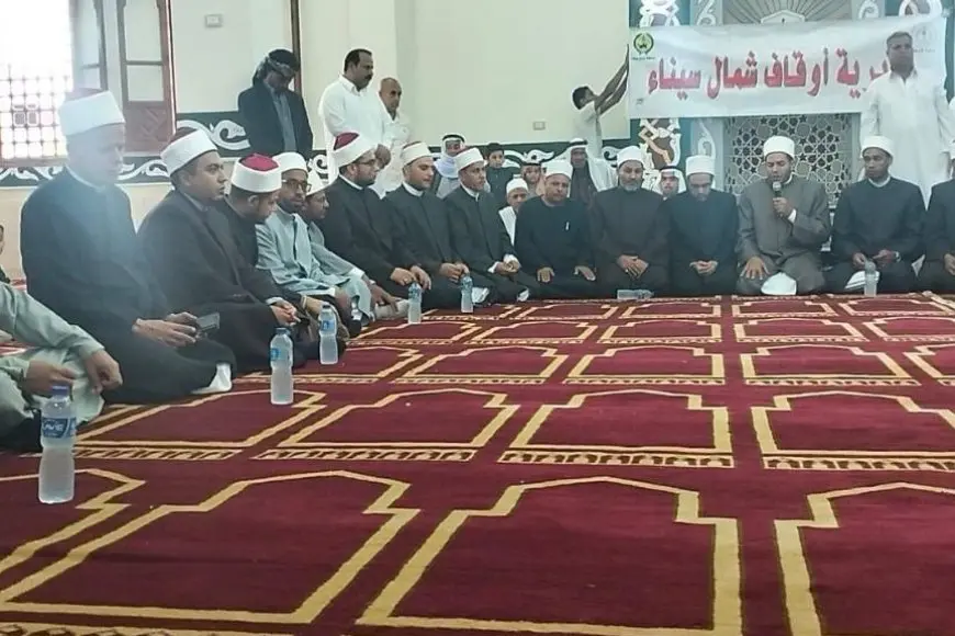 «نور يضيء القلوب» انطلاق قافلة دعوية في مساجد رفح والشيخ زويد