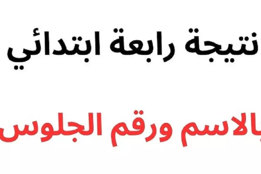 «حصريًا» استعلم الآن.. رابط نتيجة الصف الرابع الابتدائي الفصل الدراسي الأول 2025 بالاسم ورقم الجلوس