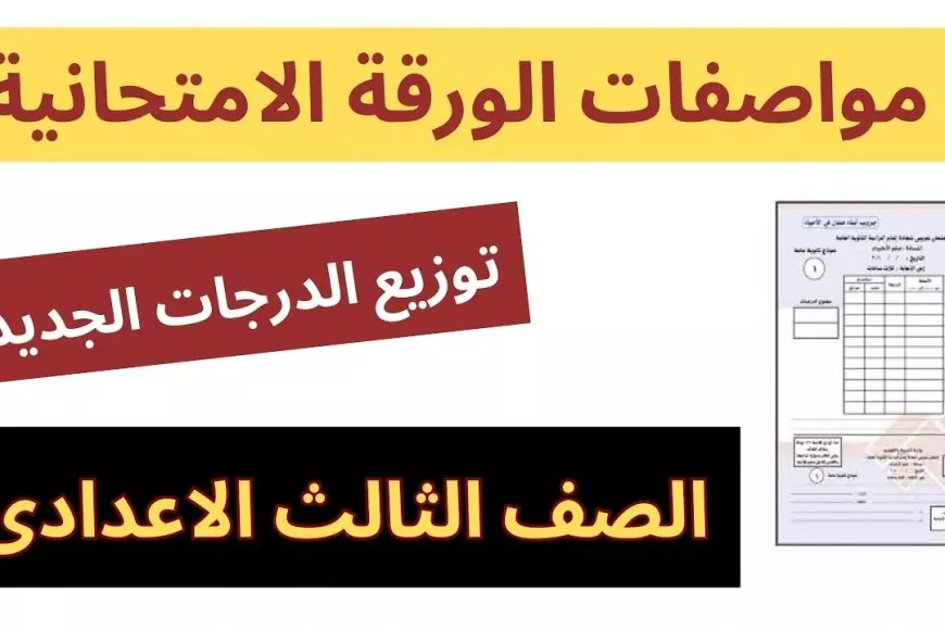 «إعلان هام!»: تفاصيل توزيع درجات نتيجة امتحانات الصف الثالث الإعدادي 2025 لكل المواد – الفصل الدراسي الأول