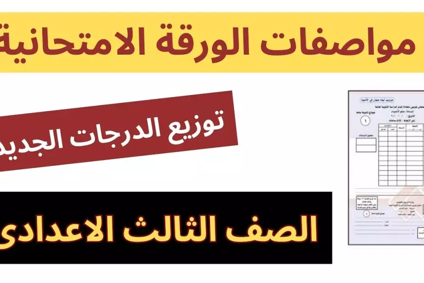 «اعرف توزيع درجاتك!» المركز القومي للامتحانات: تفاصيل توزيع درجات الصف الثالث الإعدادي الترم الأول 2025 لكل المواد