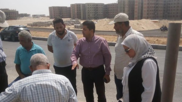 رئيس جهاز مدينة المنيا الجديدة يتفقد أعمال التطوير