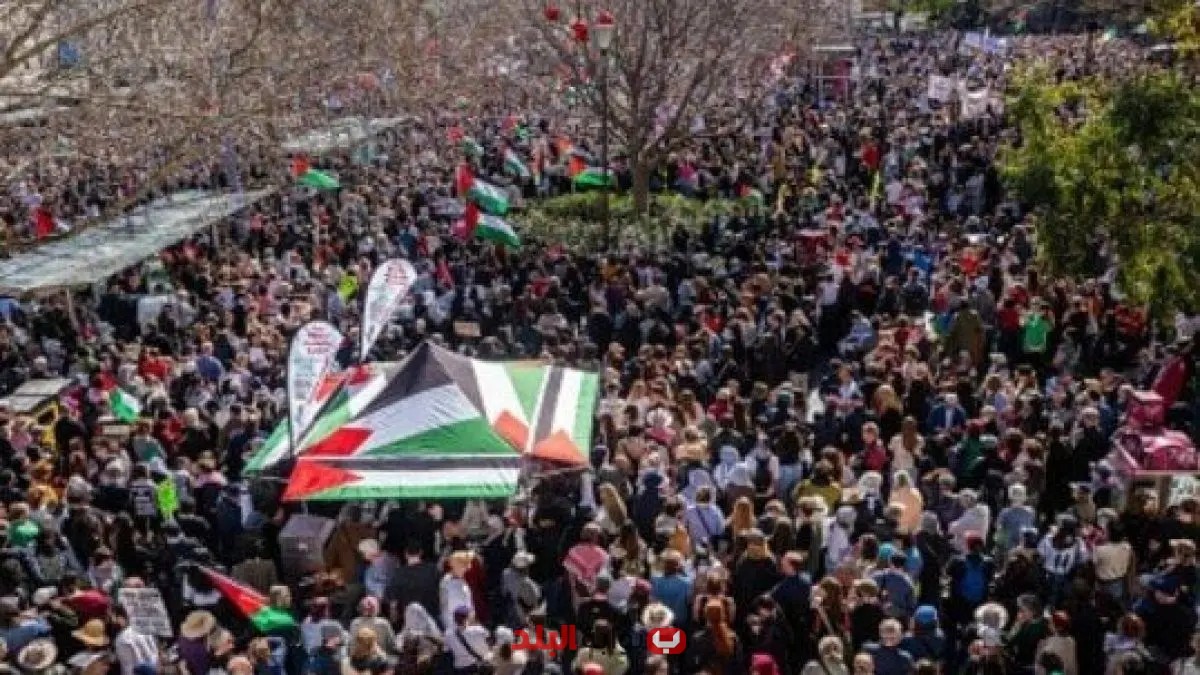 مسيرات ضخمة في أستراليا تطالب بإنهاء الحرب الإسرائيلية على غزة