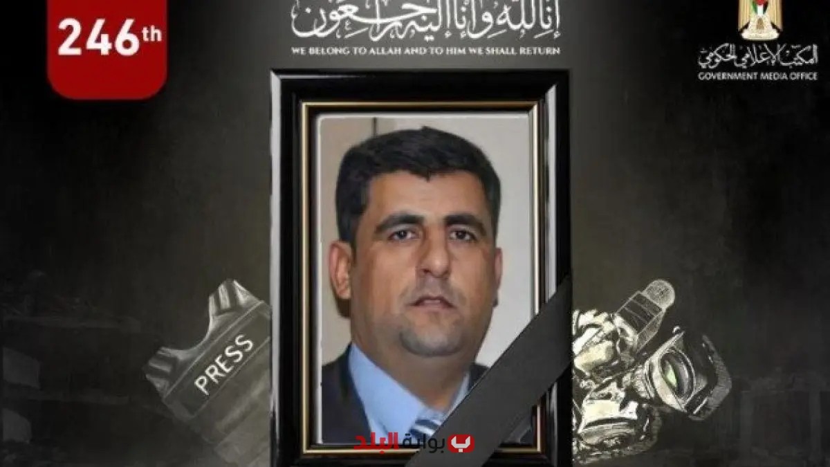 استشهاد الصحفي الفلسطيني حسن دوحان في غارة إسرائيلية على غزة