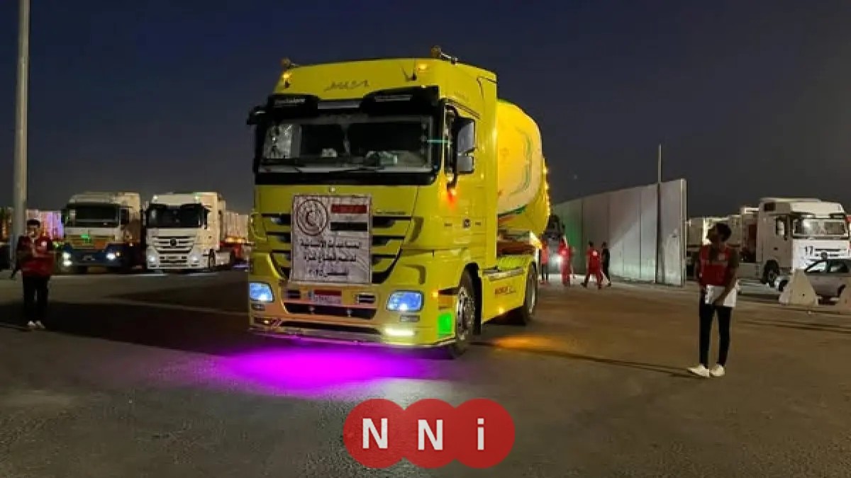 الهلال الأحمر يرسل أكثر من 3700 طن من المساعدات في قافلة “زاد العزة” الـ 23 إلى غزة