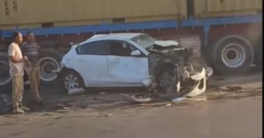 إصابة 7 أشخاص بحادث تصادم أتوبيس وسيارة ملاكى بطريق بنها شبرا الحر
