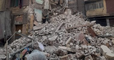 انهيار عقار من 5 طوابق فى المنيا بدون خسائر فى الأرواح