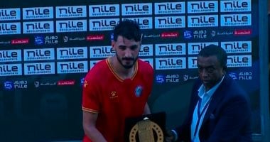 محمد حمدى زكى رجل مباراة حرس الحدود والجونة فى الدورى