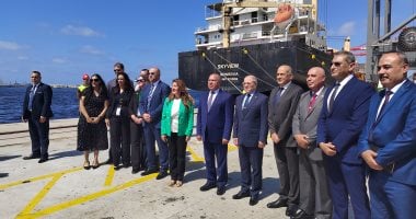 كامل الوزير يصطحب وفد الشركات الأمريكية بميناء الإسكندرية لعرض الفرص الاستثمارية