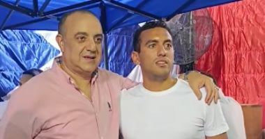 البطل الأولمبى أحمد الجندى يحضر الاجتماع الخاص لعمومية نادى الشمس
