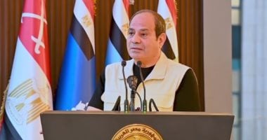 الرئيس السيسى: “لا نزال صامدين رغم كل الظروف الصعبة التى تمر بها المنطقة”.. فيديو