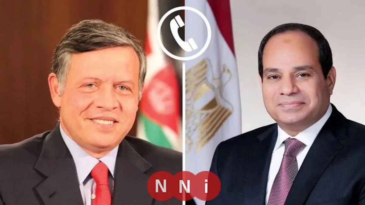 الرئيس السيسي والملك الأردني يؤكدان على خطورة التصعيد الإسرائيلي غير المبرر