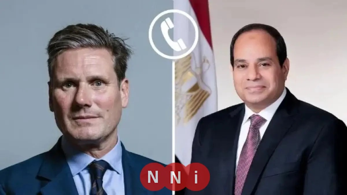 الرئيس السيسي وكير ستارمر يدينان الاعتداء الإسرائيلي على غزة