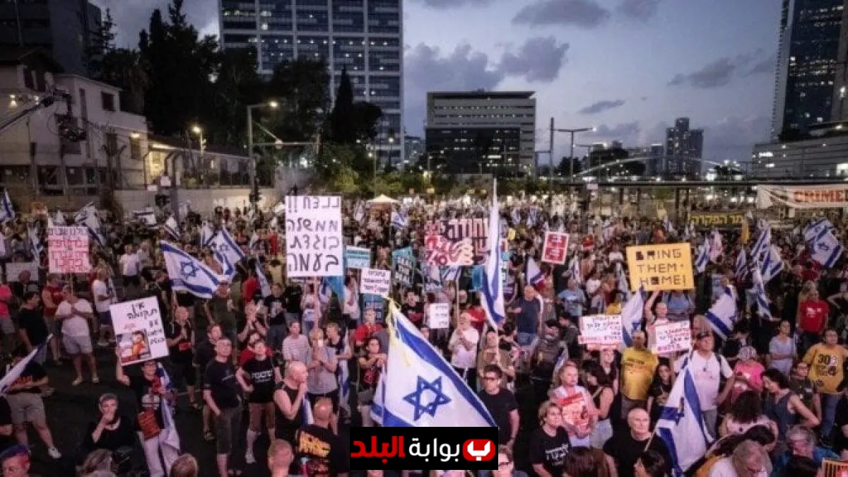 آلاف المتظاهرين يتجهون نحو منزل نتنياهو في مسيرة حاشدة للمطالبة بوقف الحرب