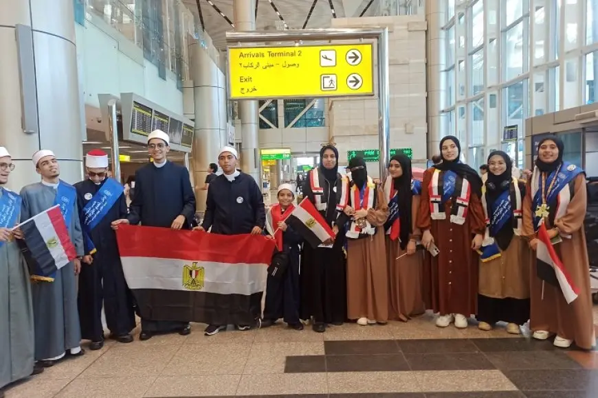 ممثلو الأزهر في تحدي القراءة يصلون دبي للمشاركة في نهائيات الدورة الثامنة