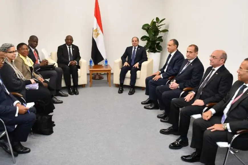 الرئيس السيسي يلتقي نظيره الجنوب إفريقي على هامش قمة البريكس