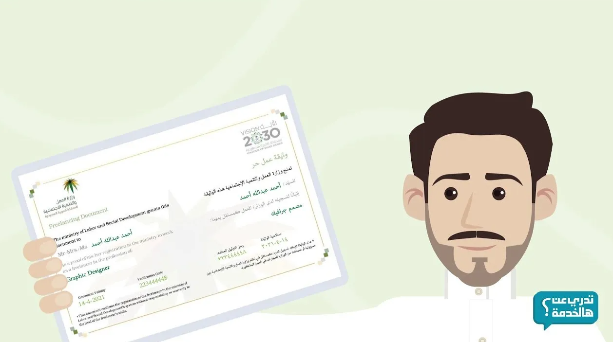 دليلك الشامل لإصدار وتجديد وإلغاء وثيقة العمل الحر لتبدأ مشروعك الخاص في السعودية
