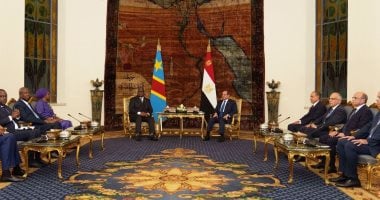 الرئيس السيسى يستقبل رئيس الكونغو الديمقراطية ويثمن مشاركته فى افتتاح المتحف الكبير