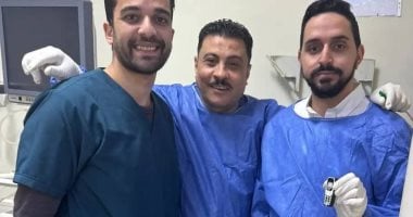 استخراج هاتف محمول من بطن مريض بعد 11 شهرا بمركز الجهاز الهضمي بالمنصورة