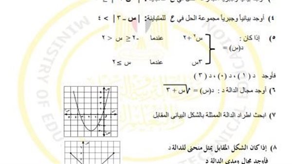 تقييمات الاسبوع السابع ثانية ثانوي