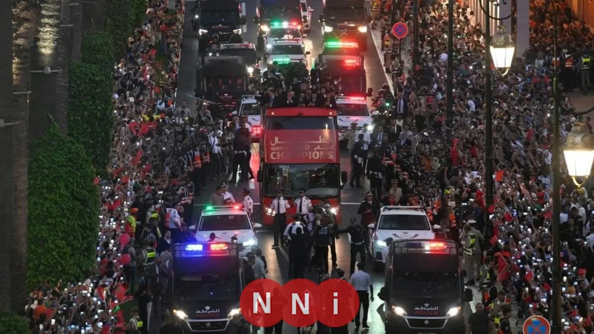 استقبال جماهيري حافل لمنتخب المغرب بعد فوزه بكأس العالم تحت 20 عاماً
