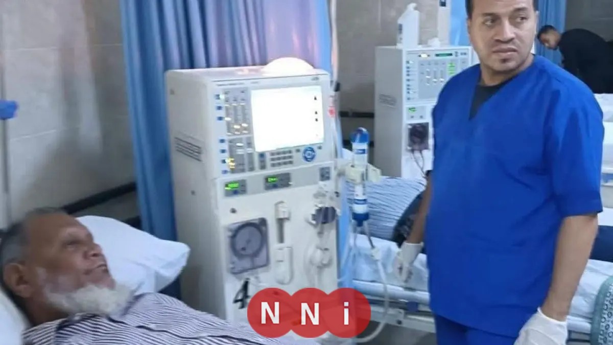 المسن المصفوع بالسويس عم غريب يستعد لغسيل الكلى قبل تقديم شهادته للنيابة