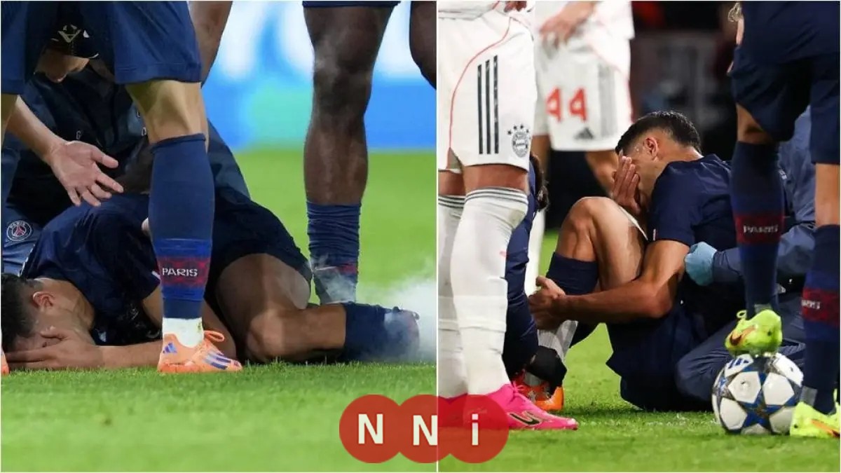 إصابة مروعة لأشرف حكيمي قبل 45 يومًا من كأس أمم أفريقيا خلال مباراة دوري أبطال أوروبا