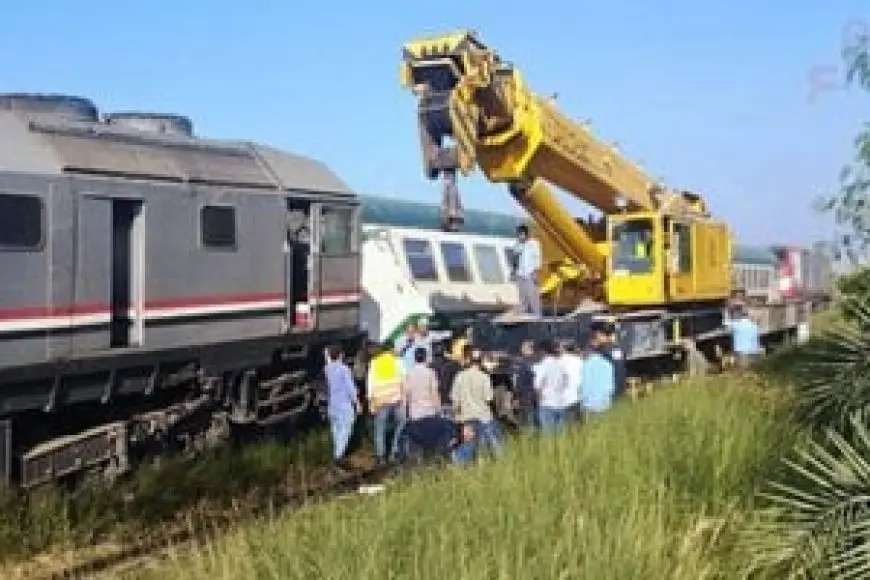 أول إجراء من السكك الحديدية بعد واقعة حادث قطار المنيا في ترعة الإبراهيمية