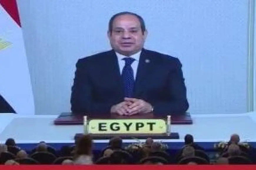 السيسي: المياه سر الحياة وأساس كل تقدم وتنمية