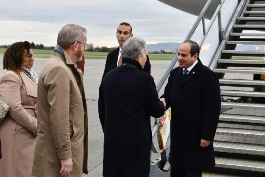 الرئيس السيسي يصل مقر إقامته في العاصمة الأيرلندية دبلن