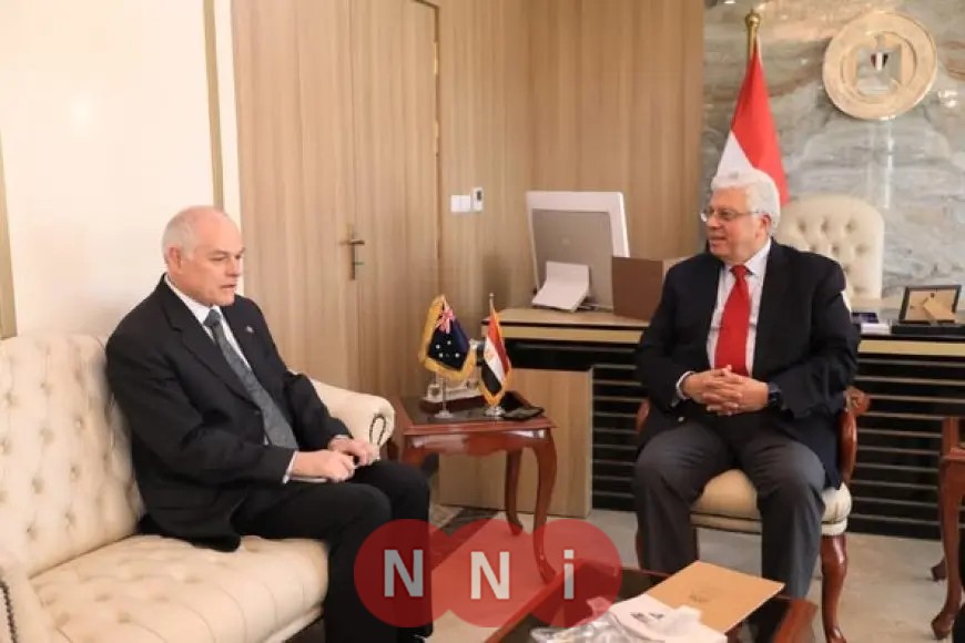 وزير التعليم العالي يناقش مع سفير أستراليا في القاهرة طرق تعزيز التعاون الأكاديمي