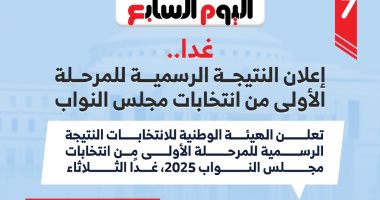 إعلان النتيجة الرسمية للمرحلة الأولى من مجلس النواب غدًا.. إنفوجراف