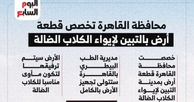 تفاصيل تخصيص قطعة أرض بالقاهرة لإيواء الكلاب الضالة.. انفوجراف