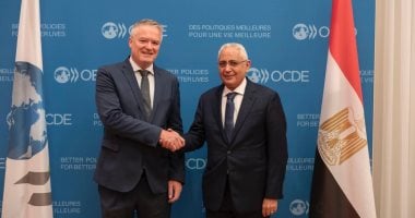 سفير مصر فى باريس يلتقى السكرتير العام لمنظمة التعاون الاقتصادى والتنمية