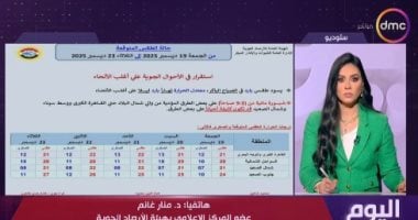 الأرصاد: استقرار حالة الطقس حتى منتصف الأسبوع المقبل.. وتحذر من شمس النهار