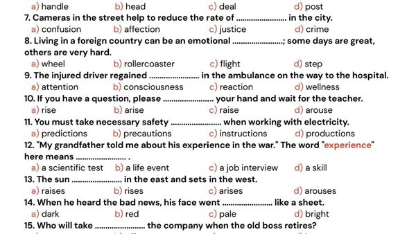 أقوى مراجعة في ليلة امتحان اللغة الانجليزية الثانوية العامة