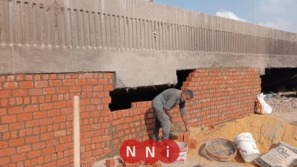 إغلاق الفراغات أسفل الدائري الجنوبي في حي الطالبية بالجيزة لتعزيز الأمان والراحة