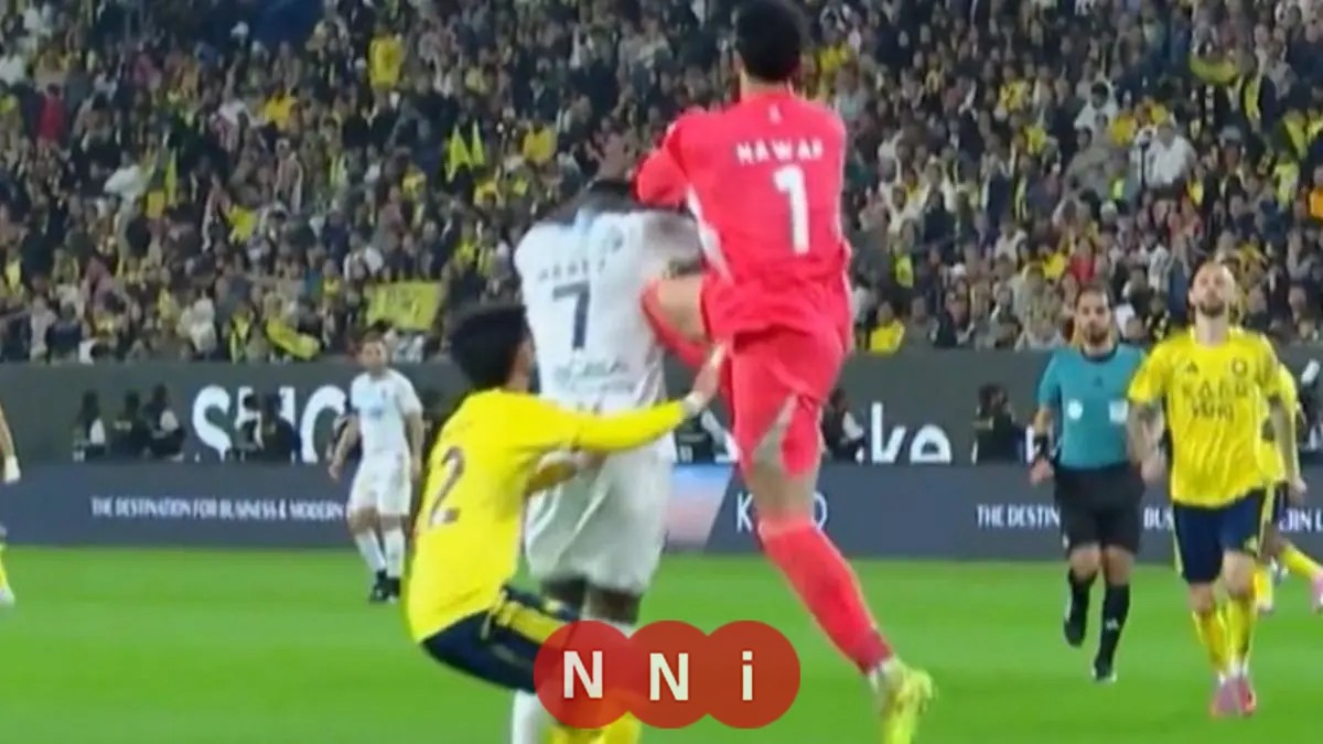 نواف العقيدي يتسبب في إصابة لاعب الأخدود بكسور في القفص الصدري خلال مواجهة النصر