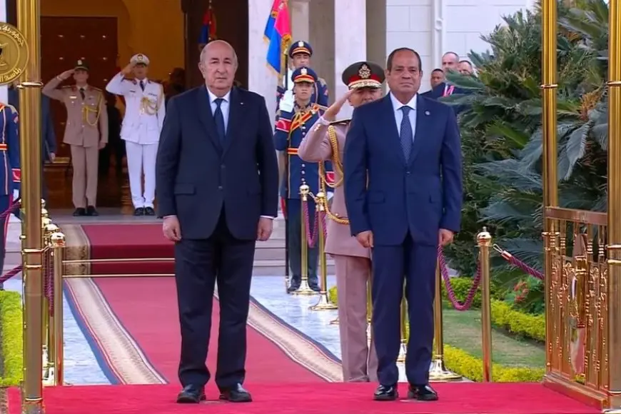 بث مباشر.. الرئيس السيسي يستقبل نظيره الجزائري بقصر الاتحادية