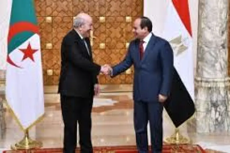 مراسم استقبال رسمية للرئيس الجزائري بقصر الاتحادية