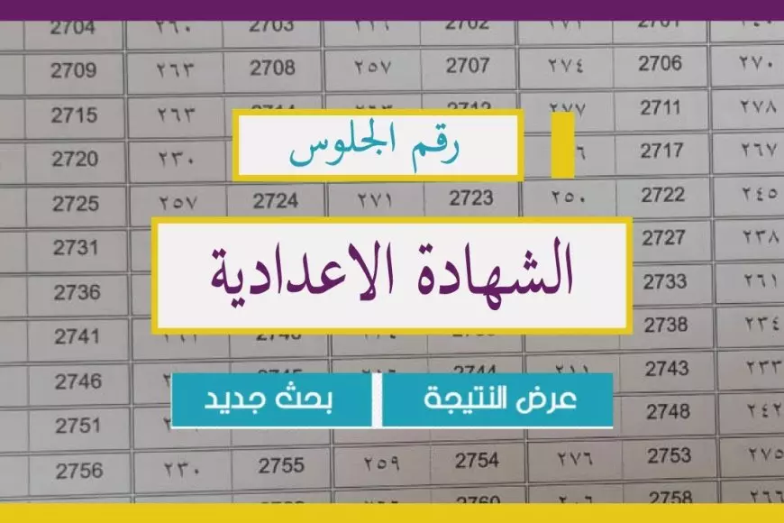 نتيجه الصف الثالث الاعدادي 2025 الترم الاول بالاسم .. نتيجة الشهادة الإعدادية في محافظة الجيزة برقم الجلوس